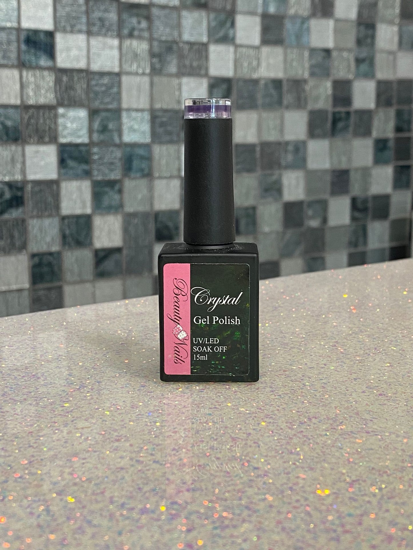 Crystal gel polish grape