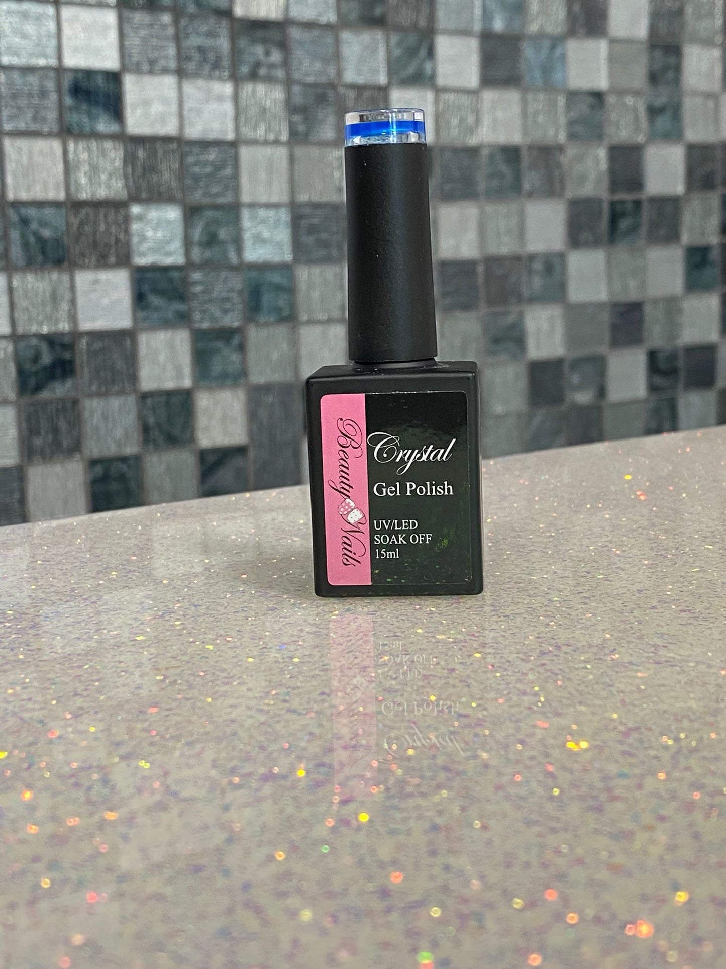 Crystal gel polish Blue