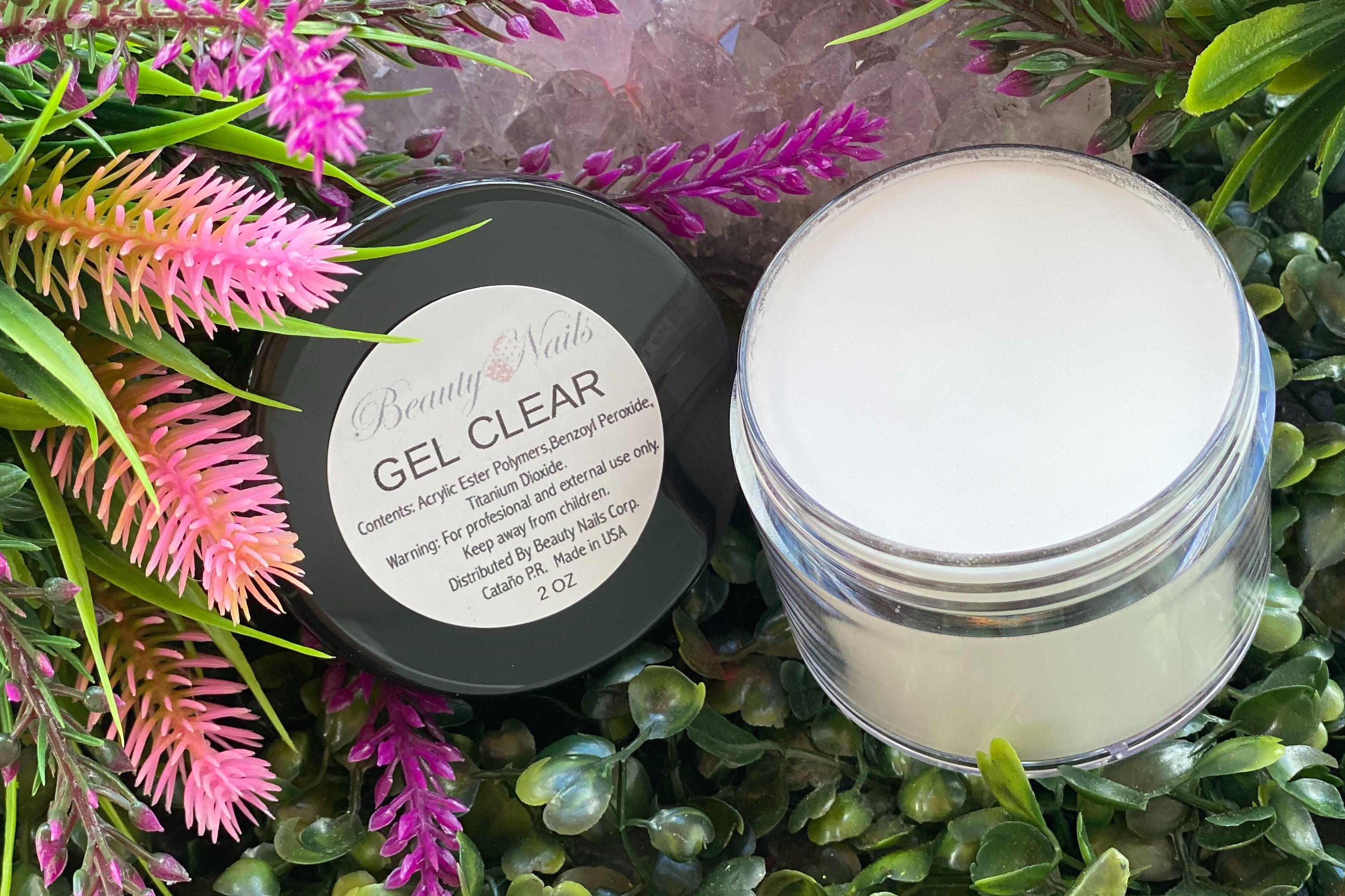 Acrylic Gel Clear Powder 2 onzas – Beautynailscorp