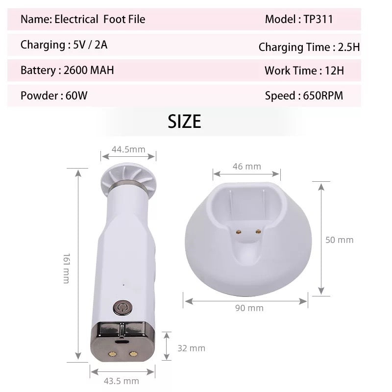 PEDICURE DRILL RECHARGABLE